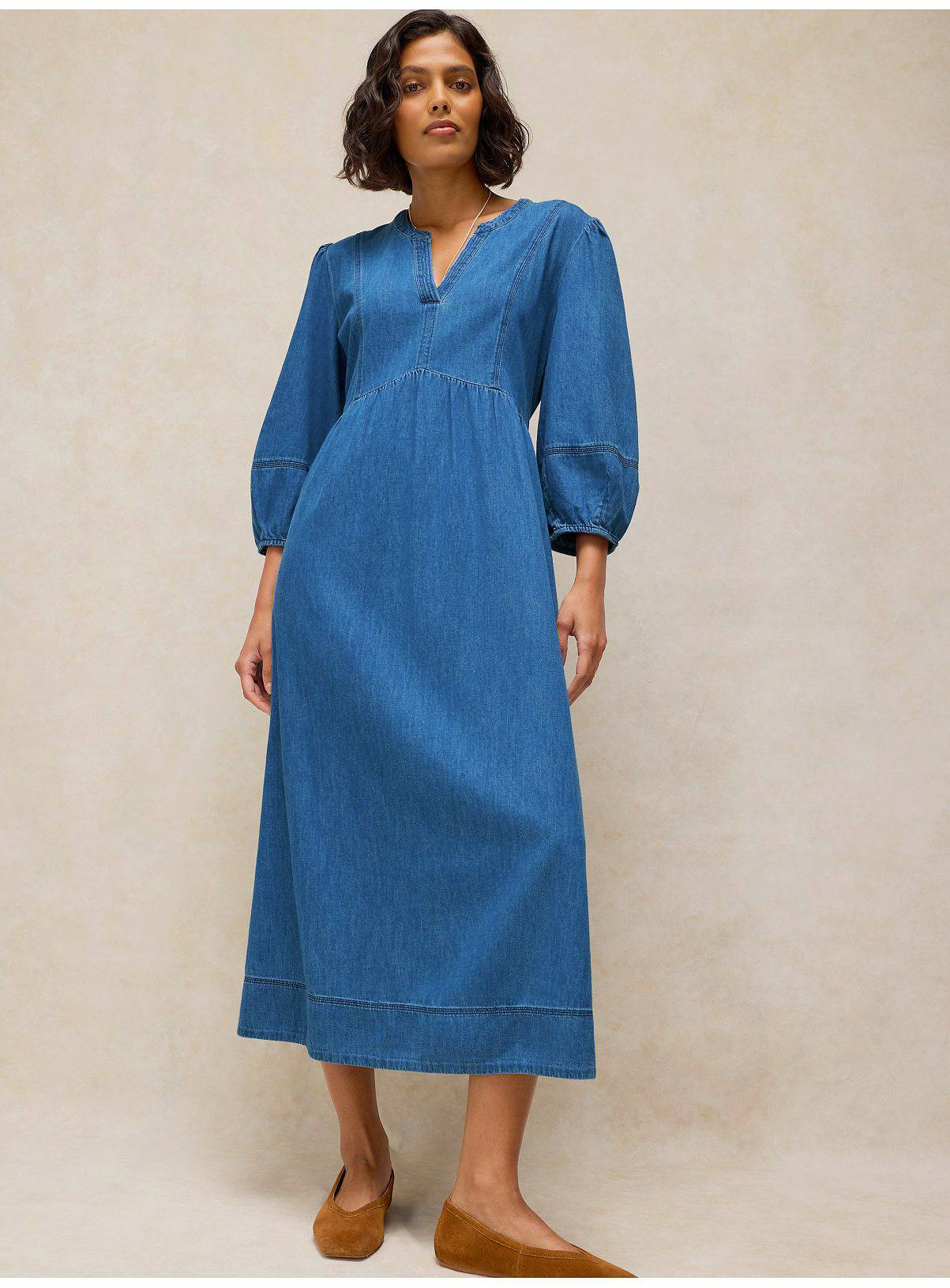 WHITE STUFF Krystin Denim Dress 18R - Image 3